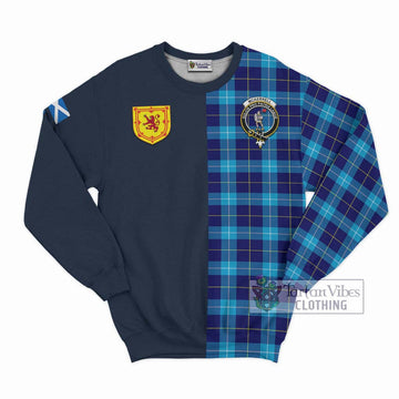 McKerrell Tartan Sweatshirt Alba with Scottish Lion Royal Arm Half Style Unisex - Tartan Vibes Clothing
