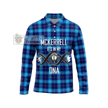 McKerrell Tartan Long Sleeve Polo Shirt with Family Crest DNA In Me Style Unisex - Tartan Vibes Clothing