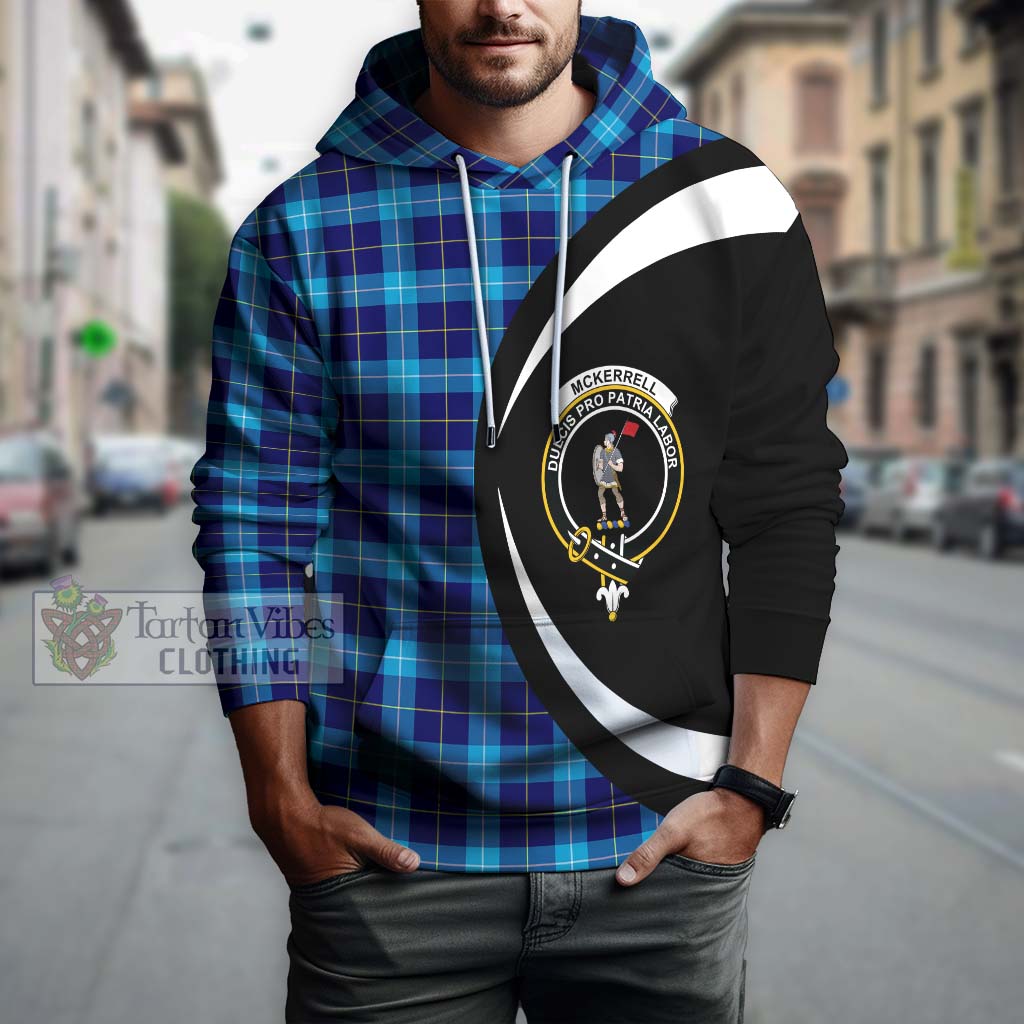 McKerrell Tartan Hoodie with Family Crest Circle Style Zip Hoodie - Tartan Vibes Clothing