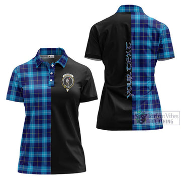 McKerrell Tartan Women's Polo Shirt with Family Crest and Half Of Me Style