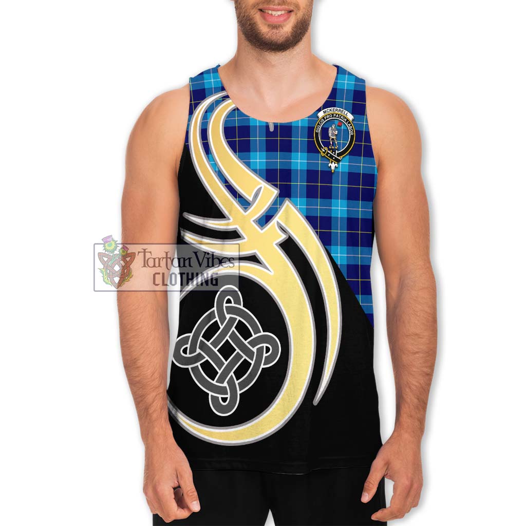 McKerrell Tartan Men's Tank Top with Family Crest and Celtic Symbol Style Men - Tartan Vibes Clothing