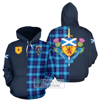 McKerrell Tartan Hoodie Alba with Scottish Lion Royal Arm Half Style Zip Hoodie - Tartan Vibes Clothing