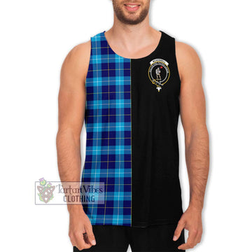 McKerrell Tartan Men's Tank Top with Family Crest and Half Of Me Style Men - Tartan Vibes Clothing