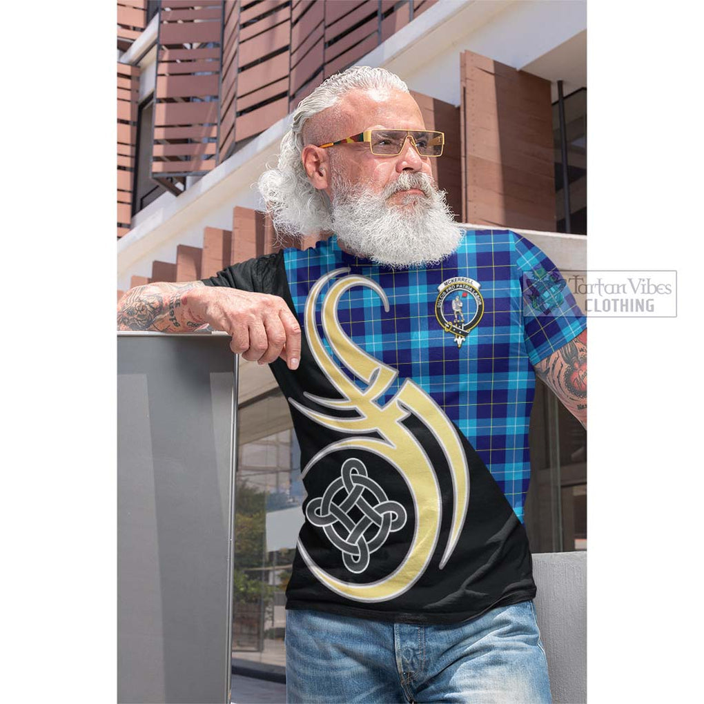 McKerrell Tartan Cotton T-shirt with Family Crest and Celtic Symbol Style Men's Shirt - Tartan Vibes Clothing