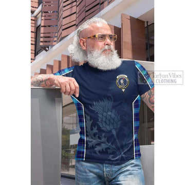 McKerrell Tartan Cotton T-shirt with Family Crest and Scottish Thistle Vibes Sport Style Men's Shirt - Tartan Vibes Clothing