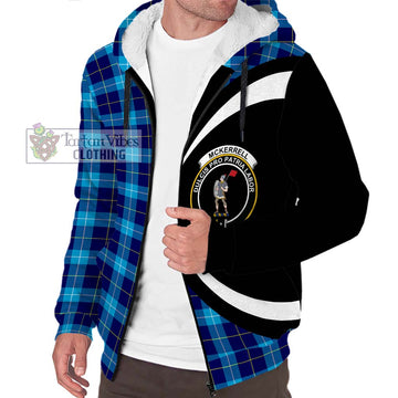 McKerrell Tartan Sherpa Hoodie with Family Crest Circle Style Unisex S - Tartan Vibes Clothing