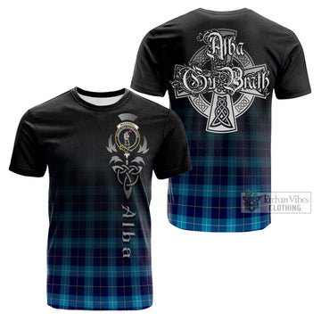 McKerrell Tartan Cotton T-shirt Featuring Alba Gu Brath Family Crest Celtic Inspired Kid's Shirt - Tartan Vibes Clothing