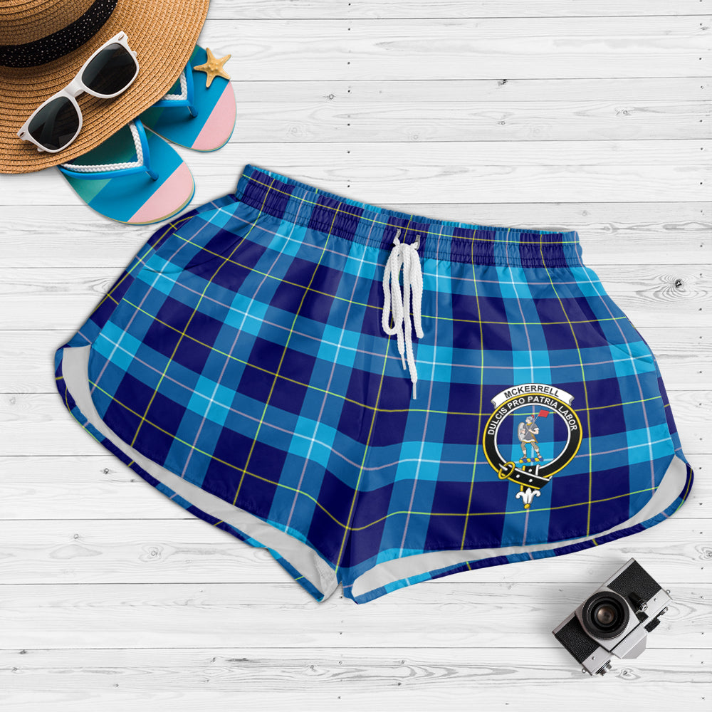 McKerrell Tartan Womens Shorts with Family Crest 4XL - Tartan Vibes Clothing