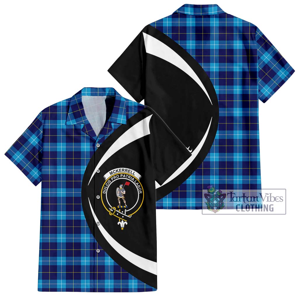 McKerrell Tartan Hawaiian Shirt with Family Crest Circle Style Kid - Tartan Vibes Clothing