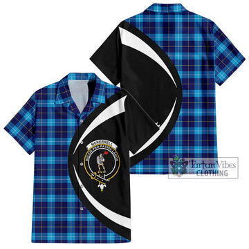 McKerrell Tartan Hawaiian Shirt with Family Crest Circle Style Kid - Tartan Vibes Clothing