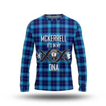 McKerrell Tartan Long Sleeve T-Shirt with Family Crest DNA In Me Style Unisex - Tartan Vibes Clothing