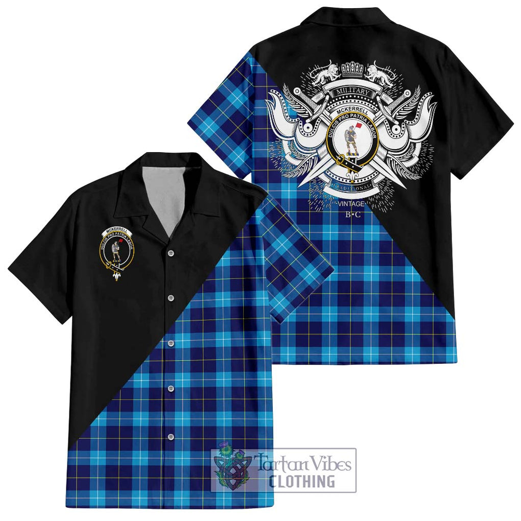 McKerrell Tartan Hawaiian Shirt with Family Crest and Military Logo Style Kid - Tartan Vibes Clothing