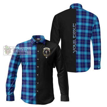 McKerrell Tartan Long Sleeve Button Shirt with Family Crest and Half Of Me Style Men's Shirt S - Tartanvibesclothing Shop