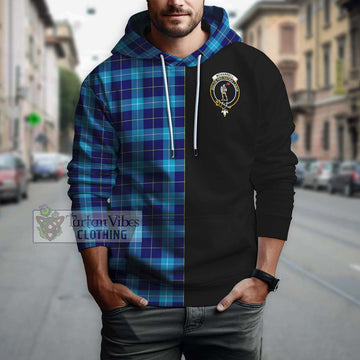 McKerrell Tartan Hoodie with Family Crest and Half Of Me Style Zip Hoodie - Tartan Vibes Clothing