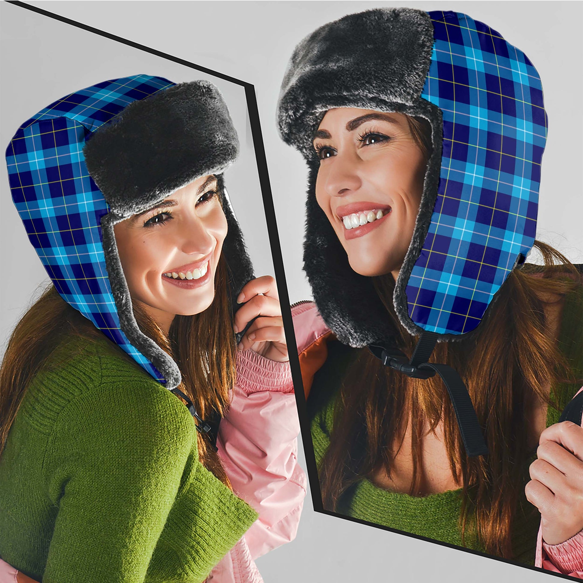 McKerrell Tartan Winter Trapper Hat Winter Trapper Hat Universal Fit Circumference 22.8in (58cm) - Tartan Vibes Clothing