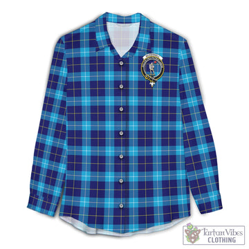 McKerrell Tartan Women's Casual Shirt with Family Crest Female - Tartan Vibes Clothing