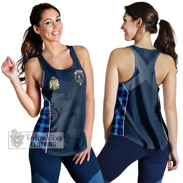 McKerrell Tartan Women's Racerback Tanks with Family Crest and Lion Rampant Vibes Sport Style 4XL - Tartan Vibes Clothing