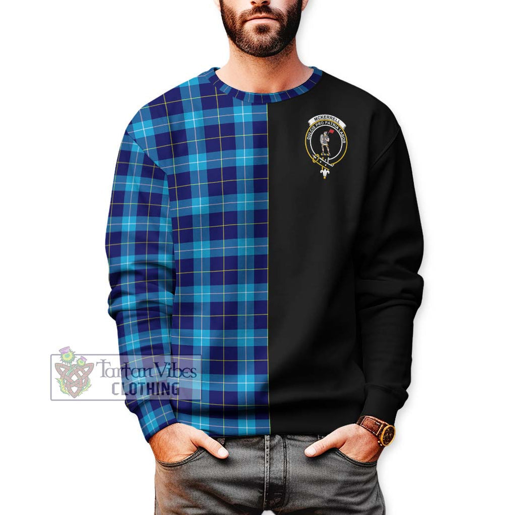 McKerrell Tartan Sweatshirt with Family Crest and Half Of Me Style Unisex - Tartan Vibes Clothing