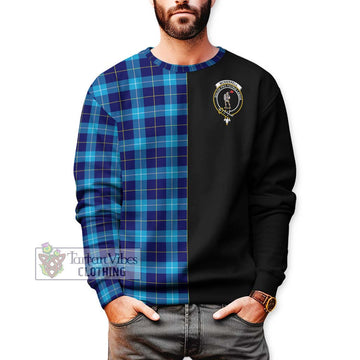 McKerrell Tartan Sweatshirt with Family Crest and Half Of Me Style Unisex - Tartan Vibes Clothing