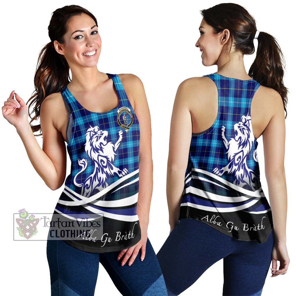 McKerrell Tartan Women's Racerback Tanks with Alba Gu Brath Regal Lion Emblem 4XL - Tartan Vibes Clothing