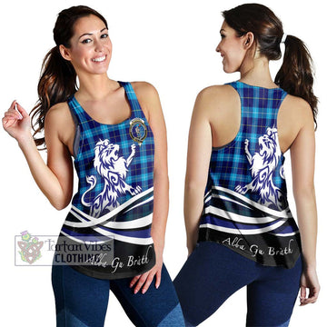McKerrell Tartan Women's Racerback Tanks with Alba Gu Brath Regal Lion Emblem