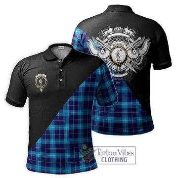 McKerrell Tartan Polo Shirt with Family Crest and Military Logo Style Kid - Tartan Vibes Clothing