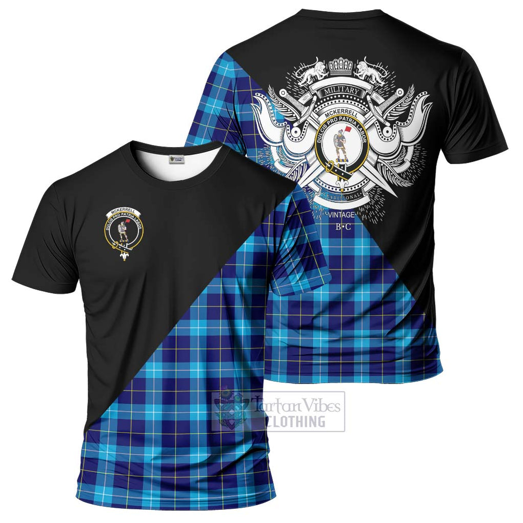 McKerrell Tartan T-Shirt with Family Crest and Military Logo Style Kid's Shirt - Tartan Vibes Clothing