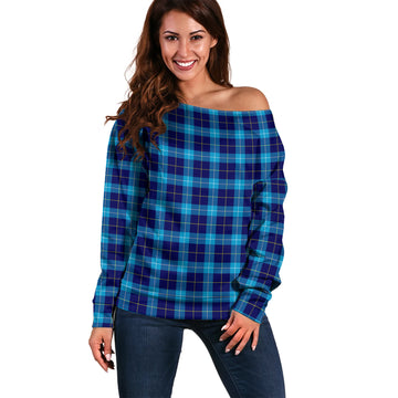 McKerrell Tartan Off Shoulder Women Sweater Women - Tartan Vibes Clothing