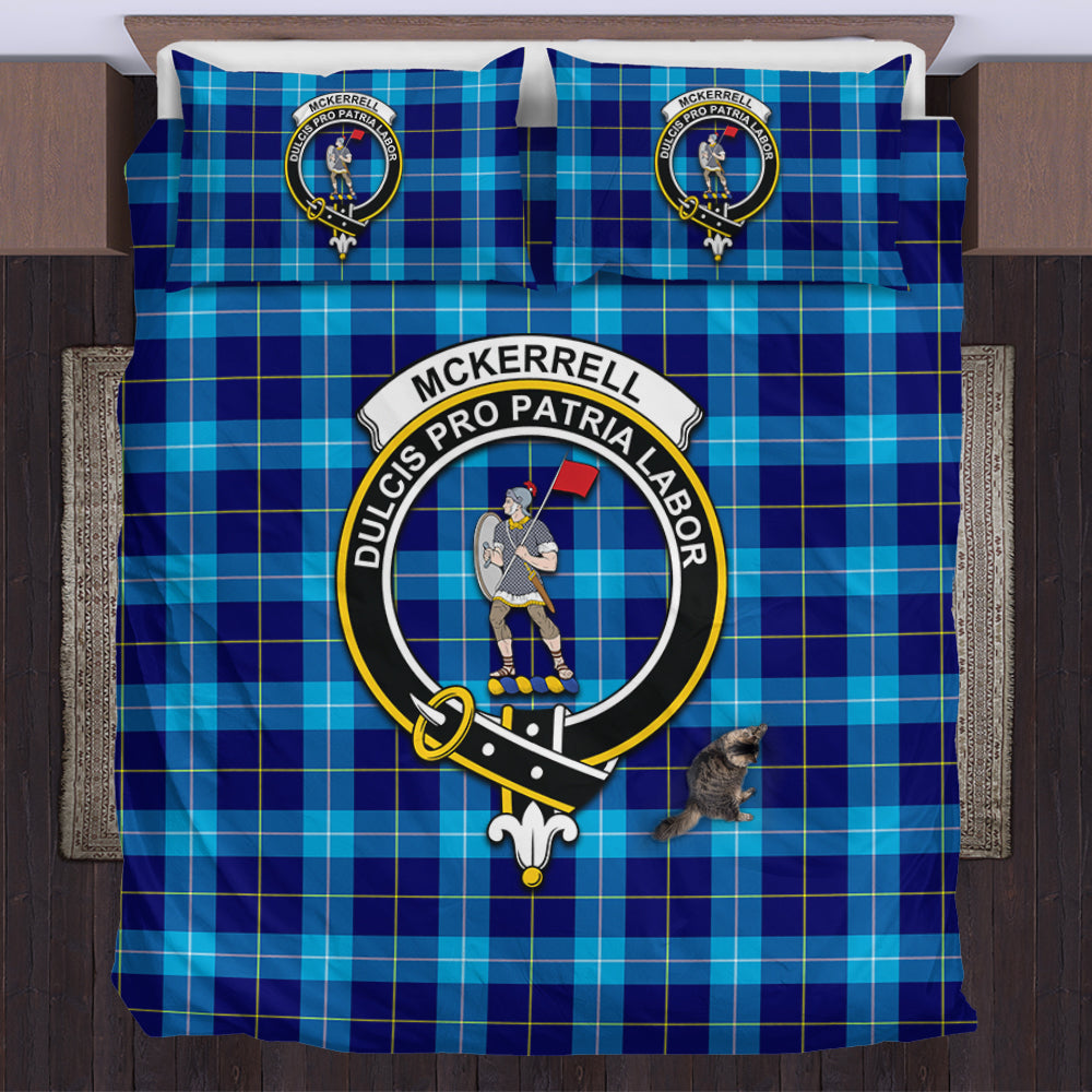 McKerrell Tartan Bedding Set with Family Crest US Bedding Set - Tartan Vibes Clothing