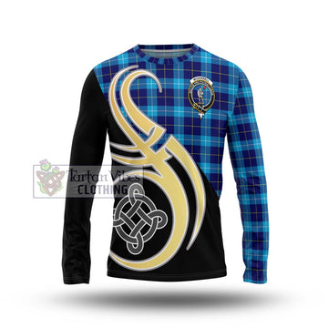 McKerrell Tartan Long Sleeve T-Shirt with Family Crest and Celtic Symbol Style Unisex - Tartan Vibes Clothing