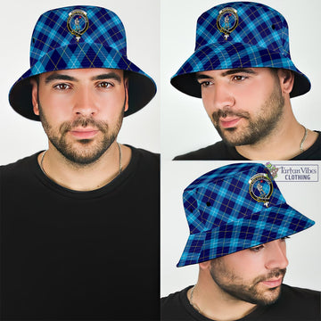 McKerrell Tartan Bucket Hat with Family Crest Bucket Hat One Size - Tartan Vibes Clothing
