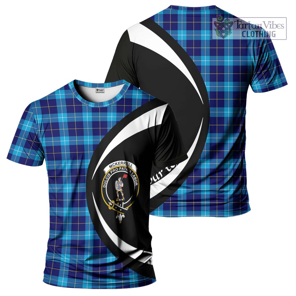 McKerrell Tartan T-Shirt with Family Crest Circle Style Kid's Shirt - Tartan Vibes Clothing