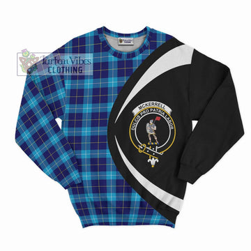 McKerrell Tartan Sweatshirt with Family Crest Circle Style Unisex - Tartan Vibes Clothing