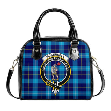 McKerrell Tartan Shoulder Handbags with Family Crest One Size 9*21*24 cm (3.54*8.27*9.45 inches) - Tartan Vibes Clothing
