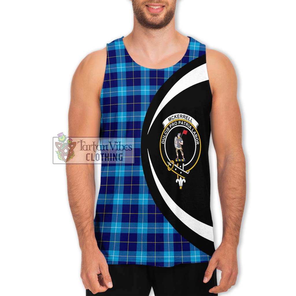 McKerrell Tartan Men's Tank Top with Family Crest Circle Style Men - Tartan Vibes Clothing