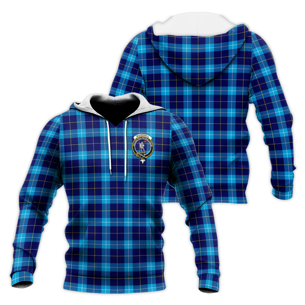 McKerrell Tartan Knitted Hoodie with Family Crest