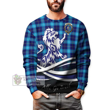 McKerrell Tartan Sweatshirt with Alba Gu Brath Regal Lion Emblem Unisex - Tartan Vibes Clothing