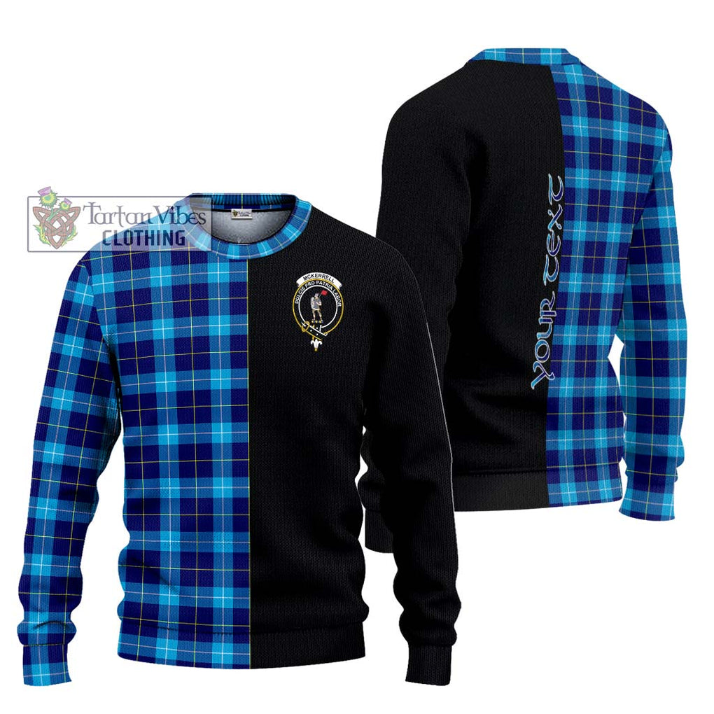 McKerrell Tartan Ugly Sweater with Family Crest and Half Of Me Style Unisex - Tartan Vibes Clothing