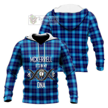 McKerrell Tartan Knitted Hoodie with Family Crest DNA In Me Style Unisex Knitted Pullover Hoodie - Tartan Vibes Clothing