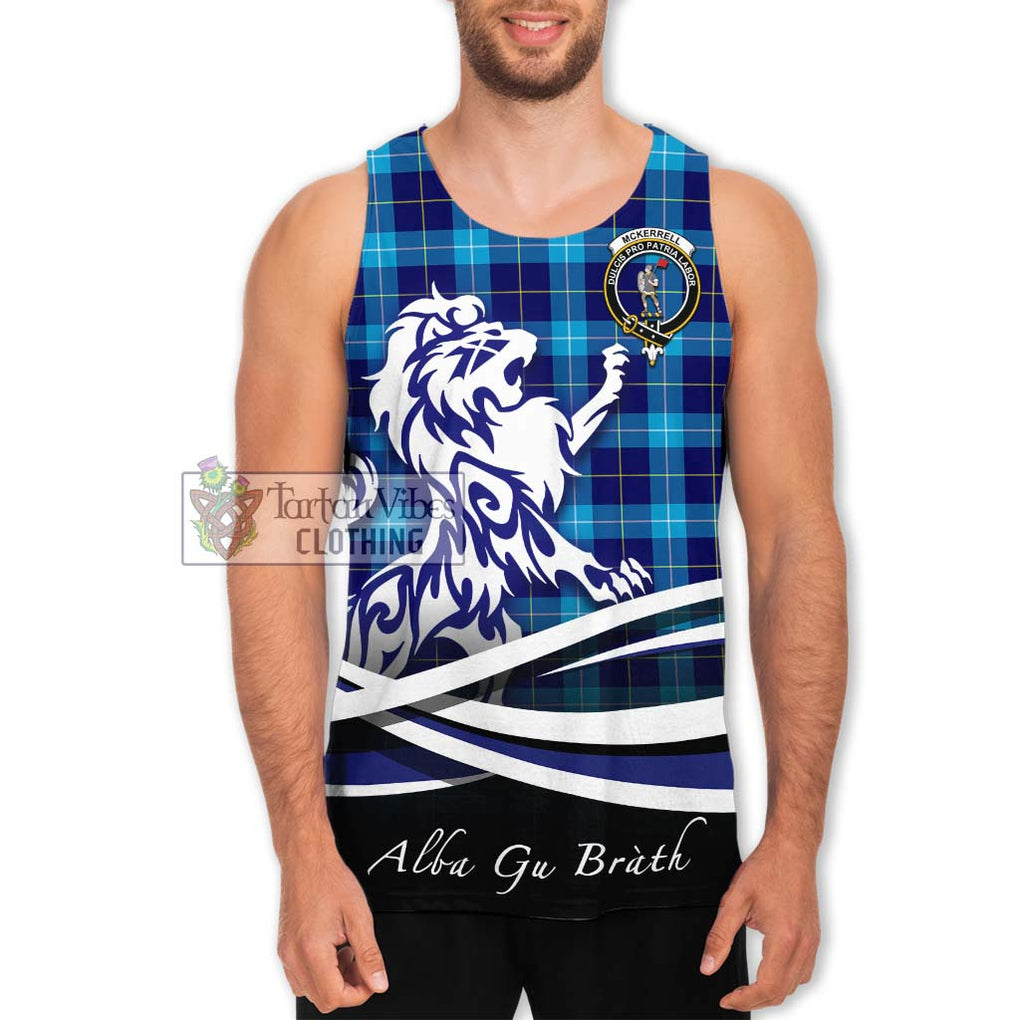 McKerrell Tartan Men's Tank Top with Alba Gu Brath Regal Lion Emblem Men - Tartan Vibes Clothing