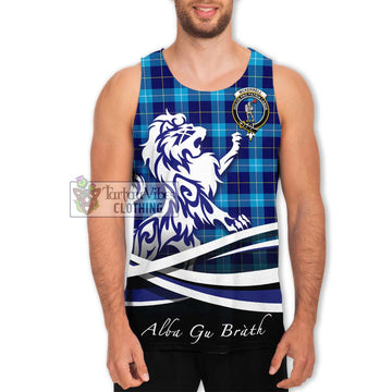 McKerrell Tartan Men's Tank Top with Alba Gu Brath Regal Lion Emblem Men - Tartan Vibes Clothing