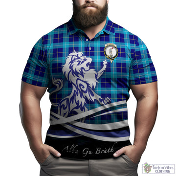 McKerrell Tartan Polo Shirt with Alba Gu Brath Regal Lion Emblem Kid - Tartan Vibes Clothing
