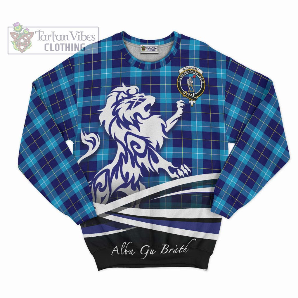 McKerrell Tartan Sweatshirt with Alba Gu Brath Regal Lion Emblem - Tartan Vibes Clothing