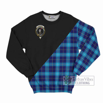 McKerrell Tartan Sweatshirt with Family Crest and Military Logo Style - Tartan Vibes Clothing