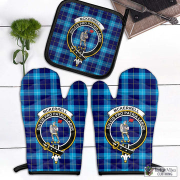 McKerrell Tartan Combo Oven Mitt & Pot-Holder with Family Crest - Tartan Vibes Clothing
