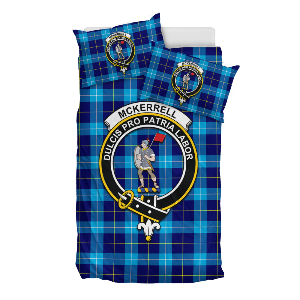 McKerrell Tartan Bedding Set with Family Crest - Tartan Vibes Clothing