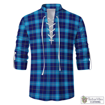McKerrell Tartan Men's Scottish Traditional Jacobite Ghillie Kilt Shirt - Tartan Vibes Clothing