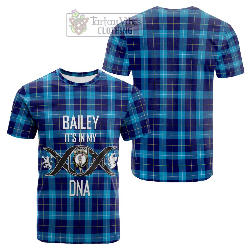 McKerrell Tartan Cotton T-shirt with Family Crest DNA In Me Style Kid's Shirt - Tartan Vibes Clothing