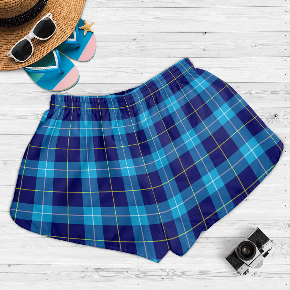 McKerrell Tartan Womens Shorts with Family Crest - Tartan Vibes Clothing