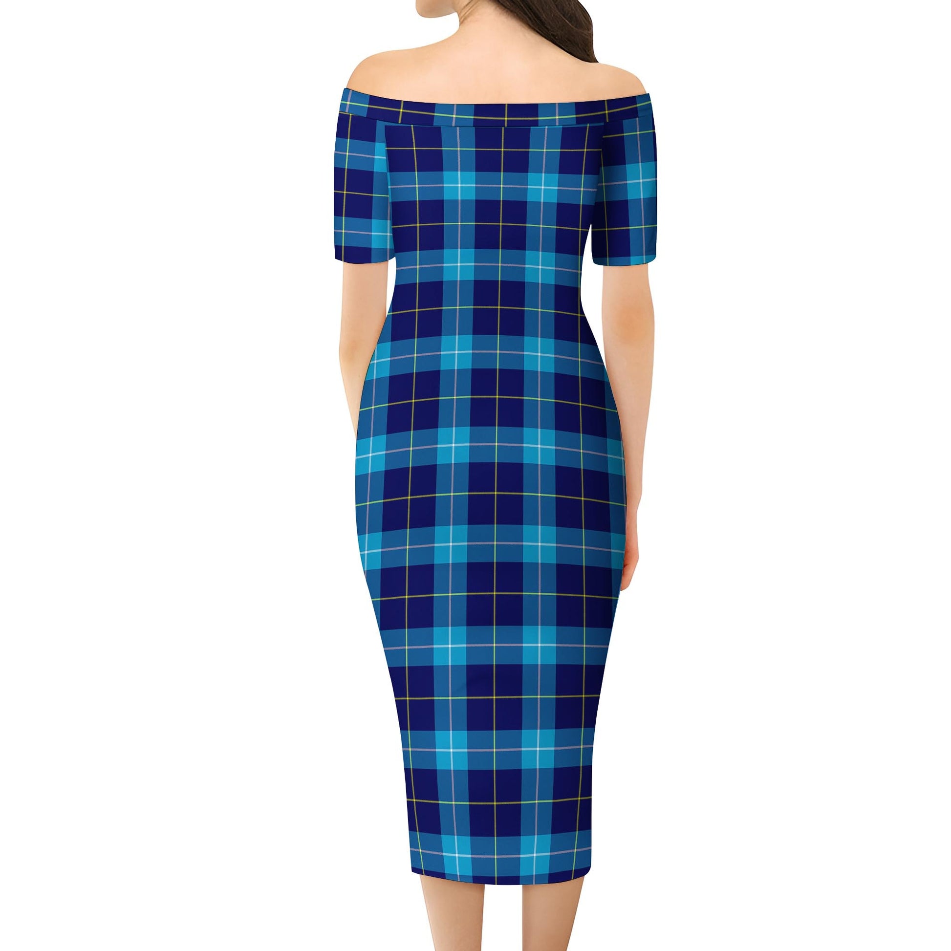 McKerrell Tartan Off Shoulder Lady Dress - Tartan Vibes Clothing